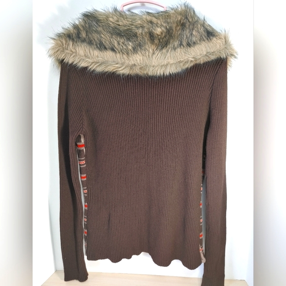 Marie Claire Boutique Zippered Sweater  Size L - Picture 2 of 5